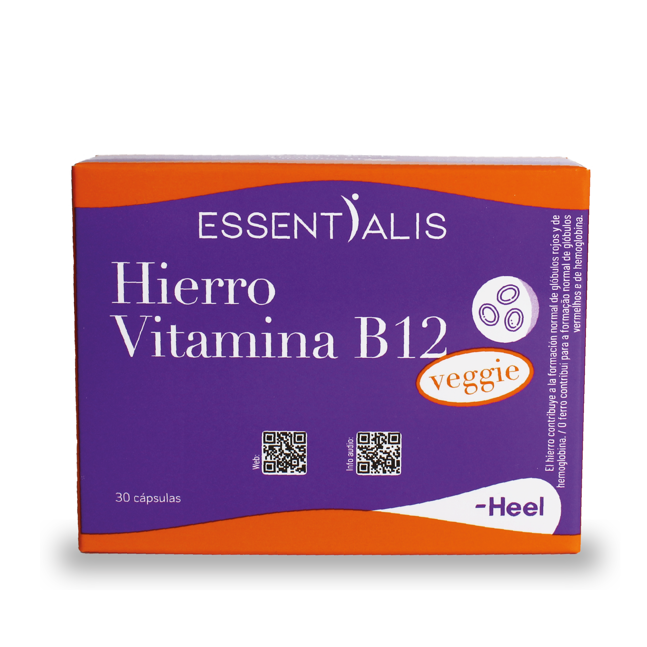Caja de Essentialis Hierro Vitamina B12 Veggie